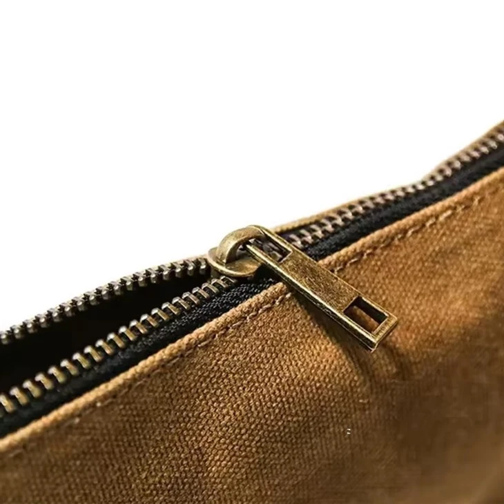 Waterproof Waxed Canvas Zipper Pouch